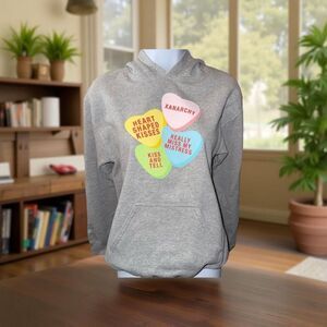 Official Xanarchy Lil Xan Candy Hearts Betrayed Sweethearts Pullover Hoodie SM